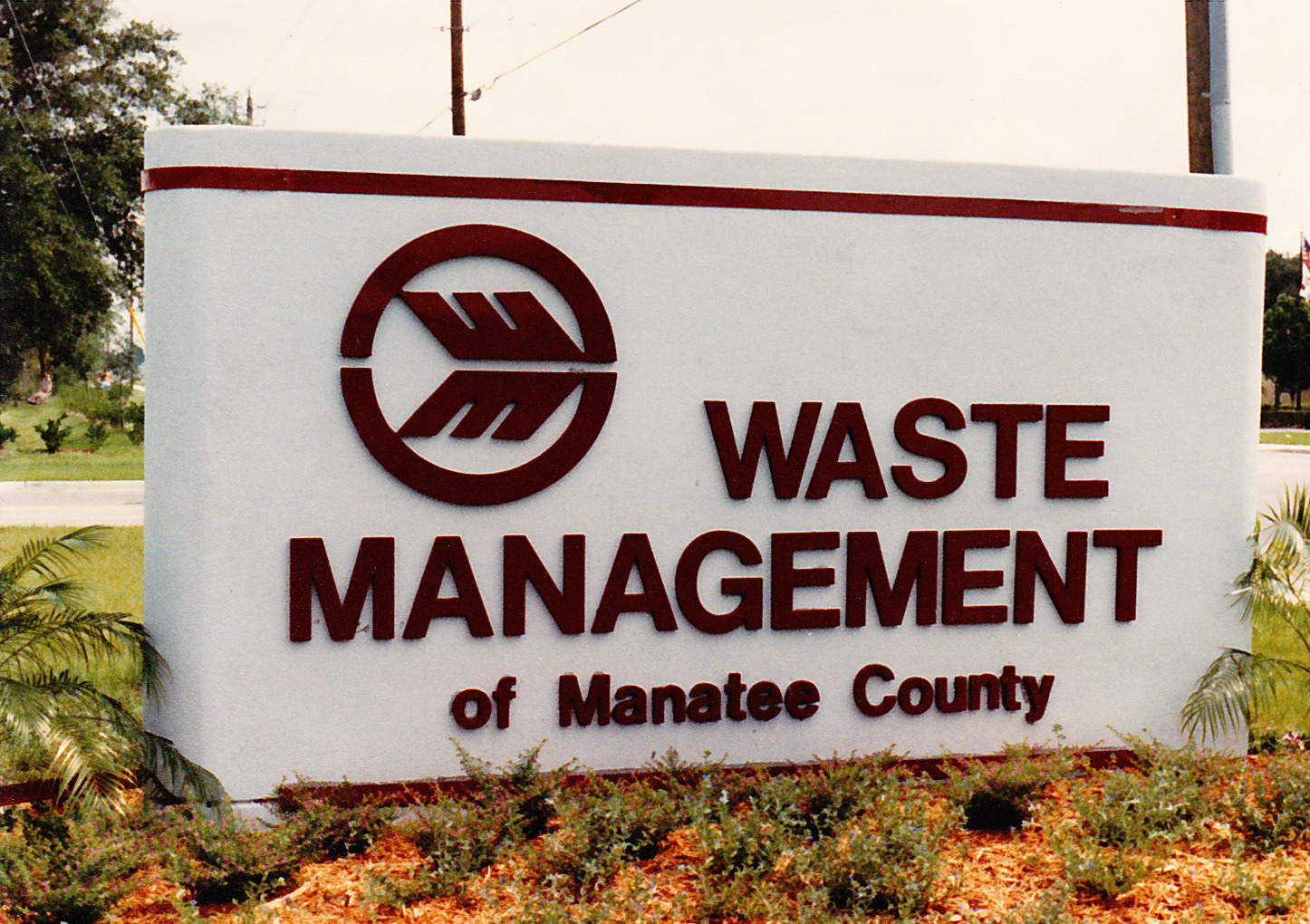 Stone sign built by Ken Meyer Stucco